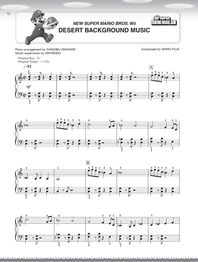 Super Mario Series for Easy Piano