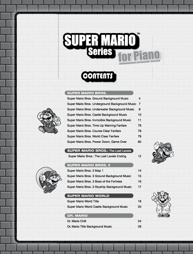 Super Mario Easy Piano Sheet Music Book