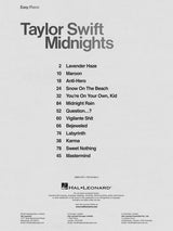 Taylor Swift Midnights - Easy Piano
