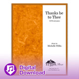 Thanks to Thee (SATB)