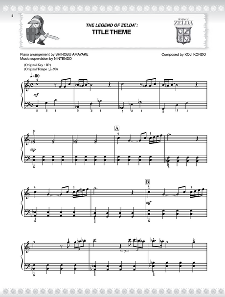 the legend of zelda piano sheet music for easy and beginners