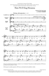 then we'll sing hosanna by mack wilberg for choir sheet music sung by tabernacle choir