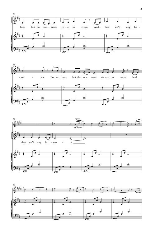 then we'll sing hosanna by mack wilberg for choir sheet music sung by tabernacle choir