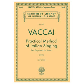 Vaccai practical singing method for vocal soprano or tenor