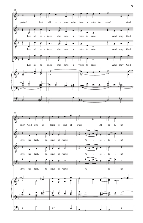 whenin our music god is glorified by mack wilberg