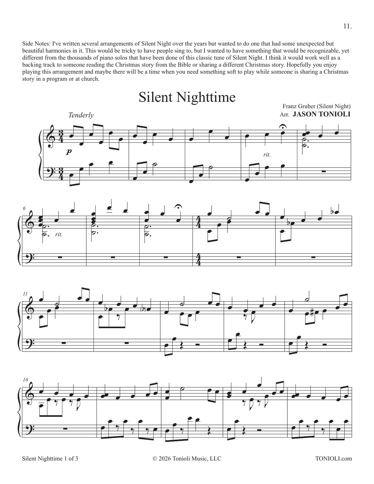 Winter Carols Piano Solo Book by Jason Tonioli – Spiral Bound Christmas Sheet Music