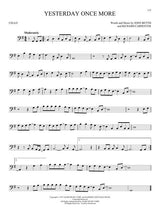 Yesterday once more solo for cello sheet music